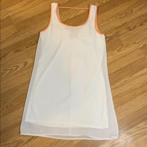 White mini dress
